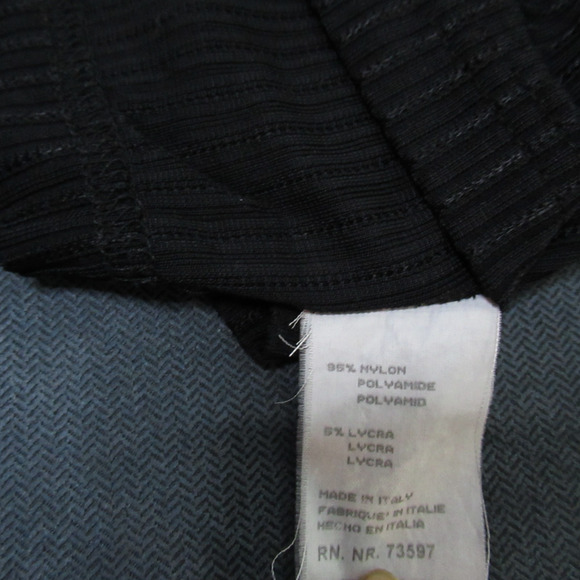 Vintage Raffi Linea Uomo Shirt Mens XL Black Ribbed Knit Short Sleeve 90s Italy - Picture 6 of 7